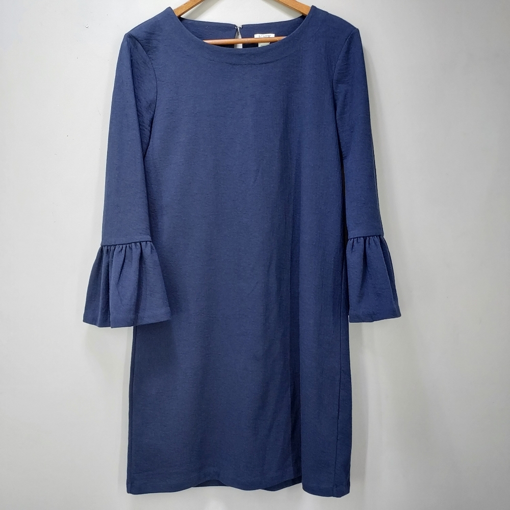 J. Crew Factory Ruffle Sleeve Dress - Picture 1 of 8